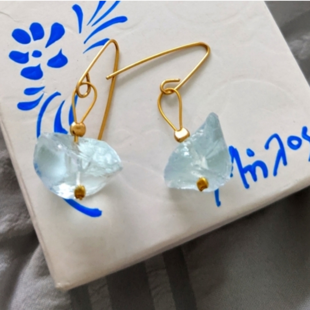Aguamarine crystal set